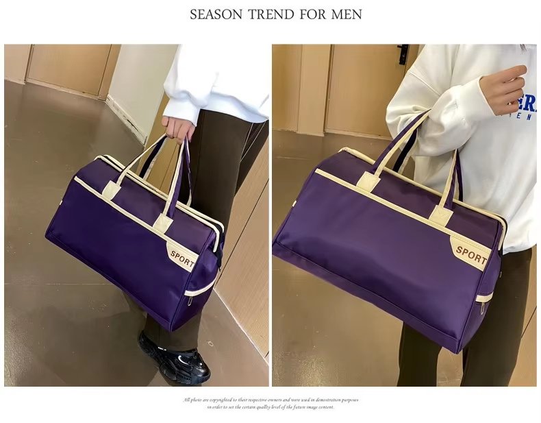 Waterproof Large Capacity Dry Wet Separation Shoe Compartment Lightweight Weekender Travel Tote Bag - product detail