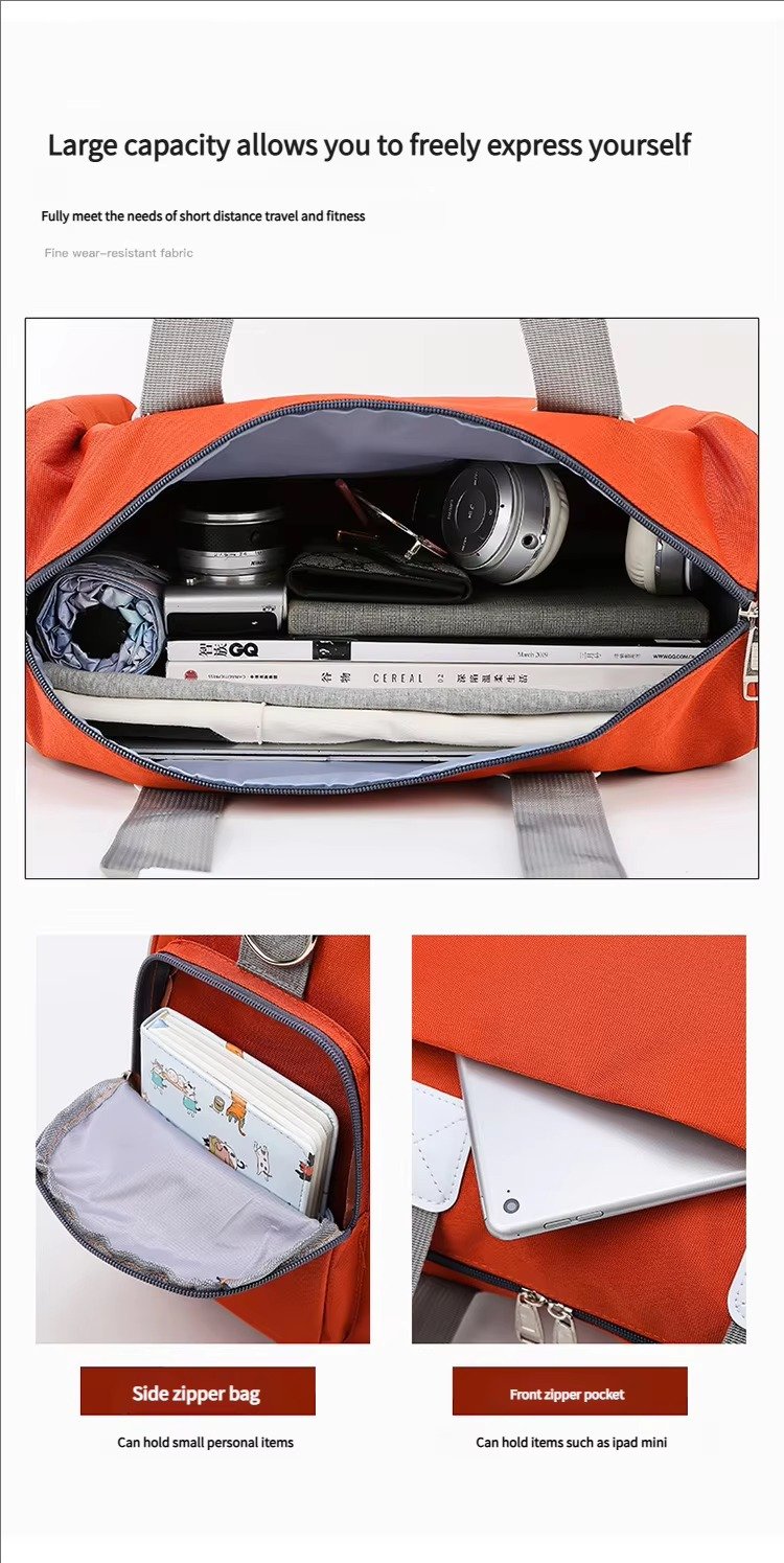 Multifunctional Waterproof Shoulder Travel Luggage Bag Large Gym Sports Exercise Yoga Swimming Training Carry Duffel Bags detail image