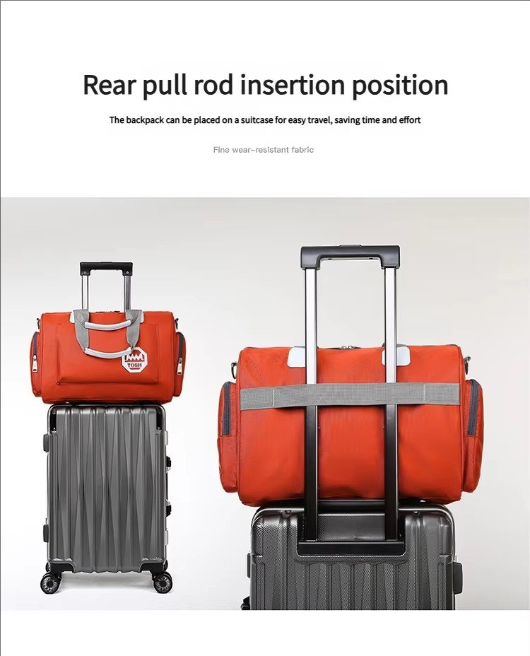 Multifunctional Waterproof Shoulder Travel Luggage Bag Large Gym Sports Exercise Yoga Swimming Training Carry Duffel Bags detail image