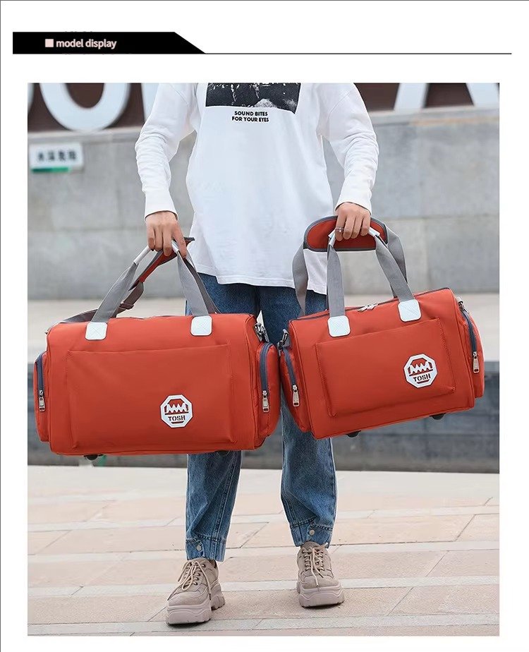 Multifunctional Waterproof Shoulder Travel Luggage Bag Large Gym Sports Exercise Yoga Swimming Training Carry Duffel Bags detail image
