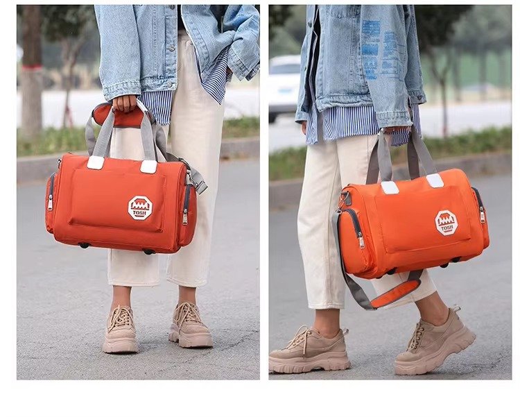 Multifunctional Waterproof Shoulder Travel Luggage Bag Large Gym Sports Exercise Yoga Swimming Training Carry Duffel Bags detail image