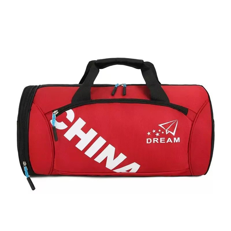 Low Moq Gym Sports Fitness Exercise Shoulder Bag Cheap Nylon Dry and Wet Separation Yoga Bag Waterproof Travel Duffel Bag detail image