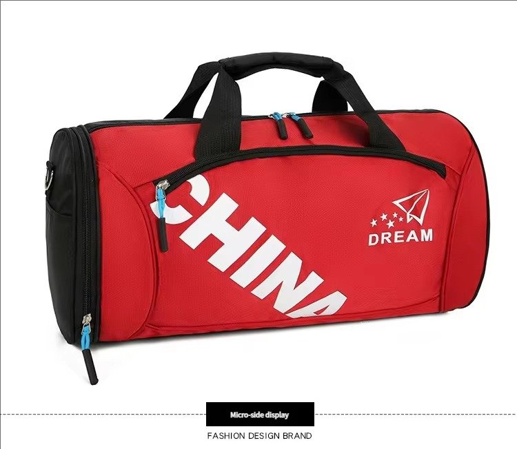 Low Moq Gym Sports Fitness Exercise Shoulder Bag Cheap Nylon Dry and Wet Separation Yoga Bag Waterproof Travel Duffel Bag detail image