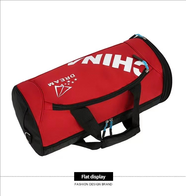 Low Moq Gym Sports Fitness Exercise Shoulder Bag Cheap Nylon Dry and Wet Separation Yoga Bag Waterproof Travel Duffel Bag detail image
