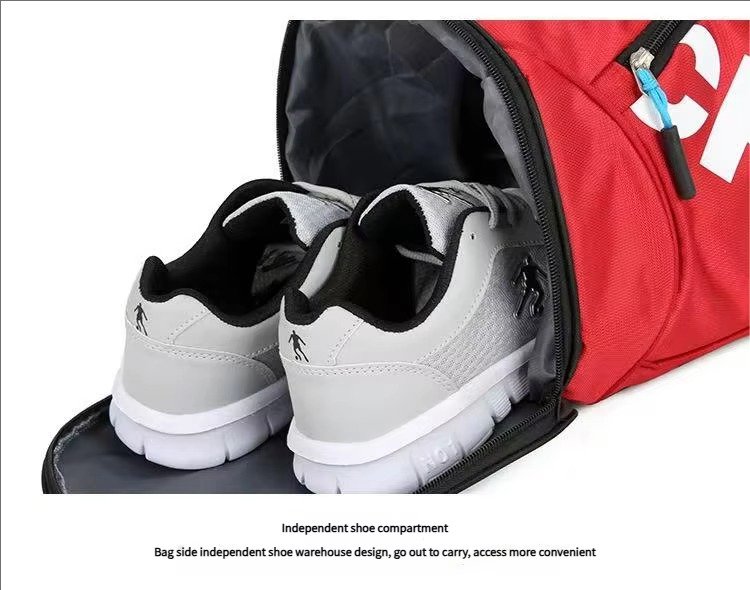 Low Moq Gym Sports Fitness Exercise Shoulder Bag Cheap Nylon Dry and Wet Separation Yoga Bag Waterproof Travel Duffel Bag detail image
