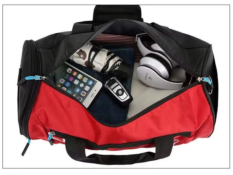 Low Moq Gym Sports Fitness Exercise Shoulder Bag Cheap Nylon Dry and Wet Separation Yoga Bag Waterproof Travel Duffel Bag detail image