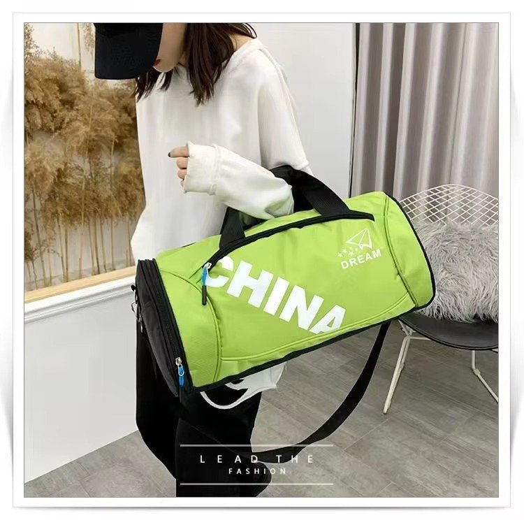 Low Moq Gym Sports Fitness Exercise Shoulder Bag Cheap Nylon Dry and Wet Separation Yoga Bag Waterproof Travel Duffel Bag detail image