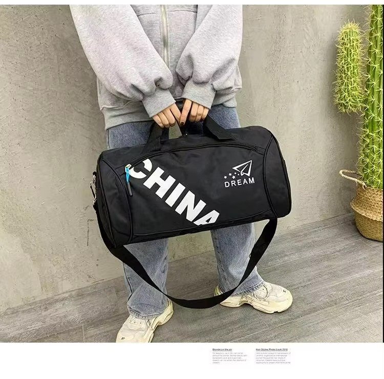 Low Moq Gym Sports Fitness Exercise Shoulder Bag Cheap Nylon Dry and Wet Separation Yoga Bag Waterproof Travel Duffel Bag detail image
