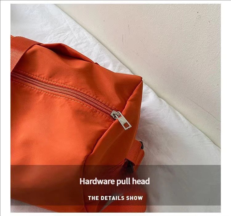 Large Capacity Solid Color Single Shoulder Crossbody Toast Bag Waterproof Sport Gym Fitness Travel Duffel Bag For detail image