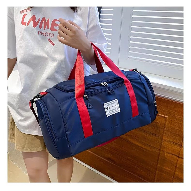 Large Capacity Storage Shoulder Bags Carry On Airplane Gym Fitness Tote Duffle Travel Bag Handbags with Shoes Compartment detail image