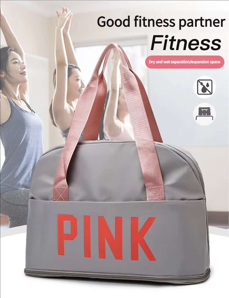 Dry and Wet Separation Large Capacity Travel Duffel Bag Expandable Swimming Gym Sports Fitness Yoga Tote Bag detail image