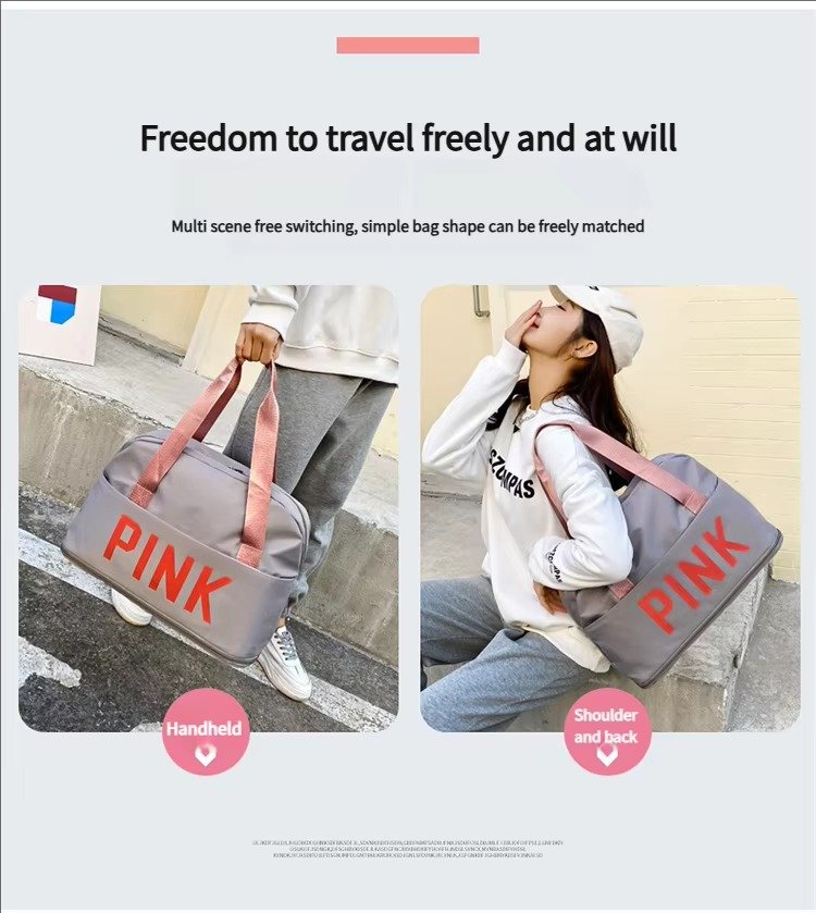 Dry and Wet Separation Large Capacity Travel Duffel Bag Expandable Swimming Gym Sports Fitness Yoga Tote Bag detail image