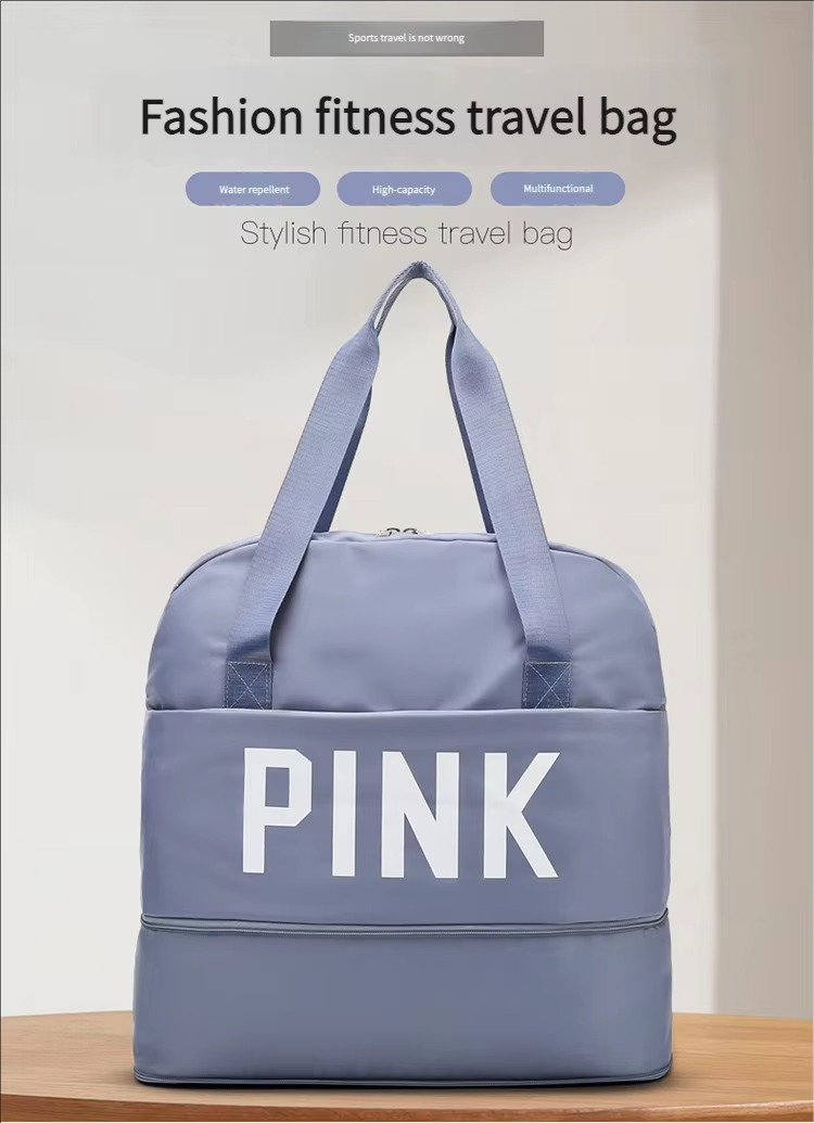Dry and Wet Separation Large Capacity Travel Duffel Bag Expandable Swimming Gym Sports Fitness Yoga Tote Bag detail image