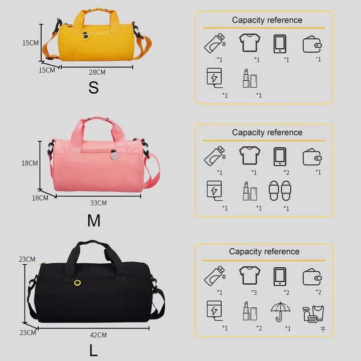 Lightweight Shoulder Gym Yoga Bag Add Button Handle Cute Duffle Waterproof Travel Duffel Bags For Kids and detail image