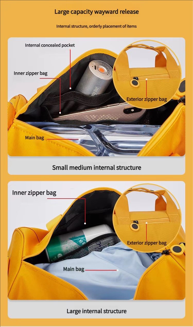 Lightweight Shoulder Gym Yoga Bag Add Button Handle Cute Duffle Waterproof Travel Duffel Bags For Kids and detail image