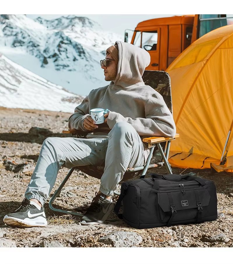 Waterproof Shoe Compartment Canvas Sports Travel Duffel Bag product detail