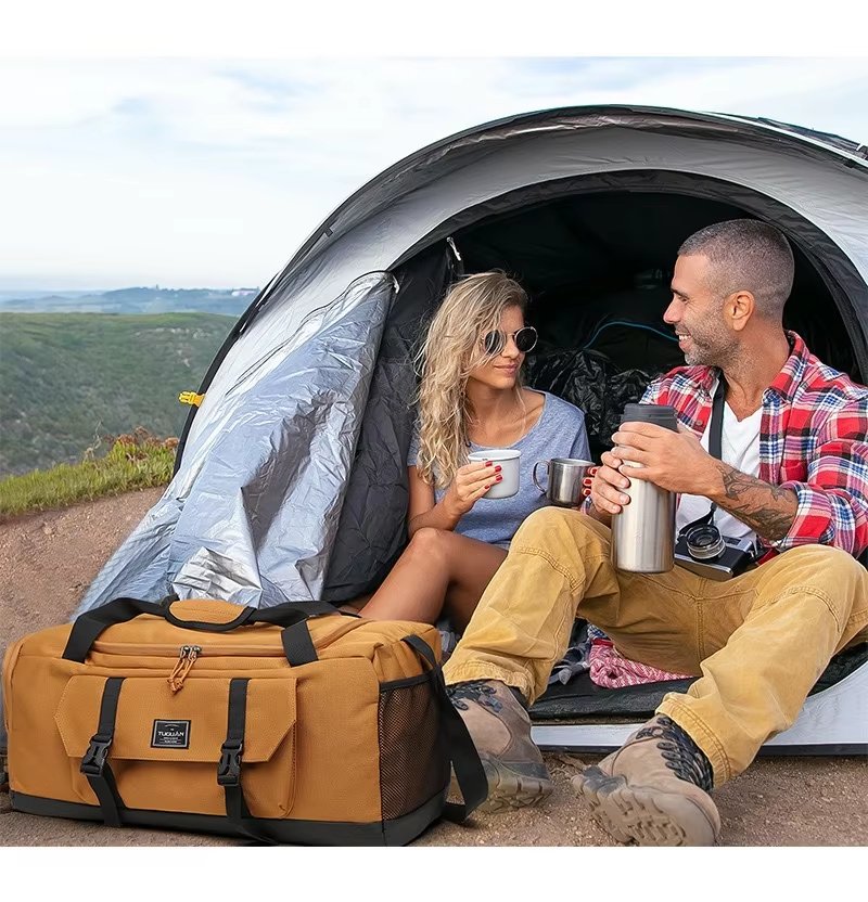 Waterproof Shoe Compartment Canvas Sports Travel Duffel Bag product detail