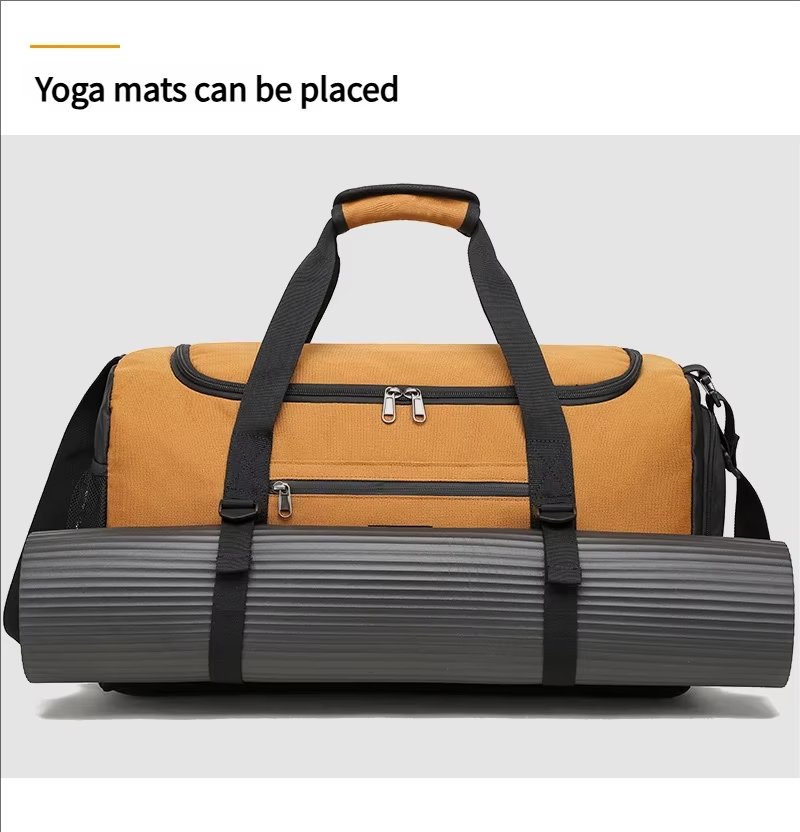 Waterproof Shoe Compartment Canvas Sports Travel Duffel Bag product detail
