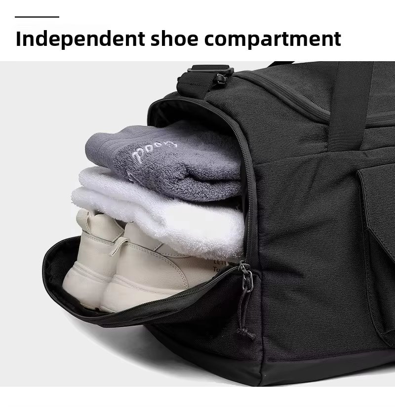 Waterproof Shoe Compartment Canvas Sports Travel Duffel Bag product detail