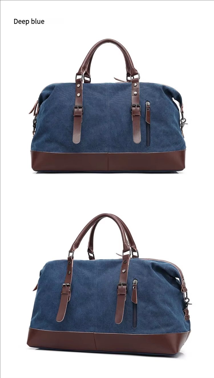 Waterproof Canvas Weekend Travel Carry-On Duffel Bag product detail