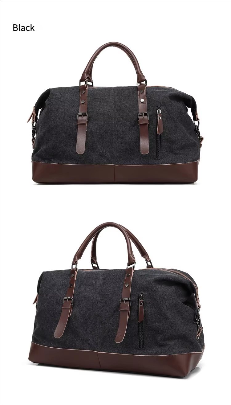 Waterproof Canvas Weekend Travel Carry-On Duffel Bag product detail