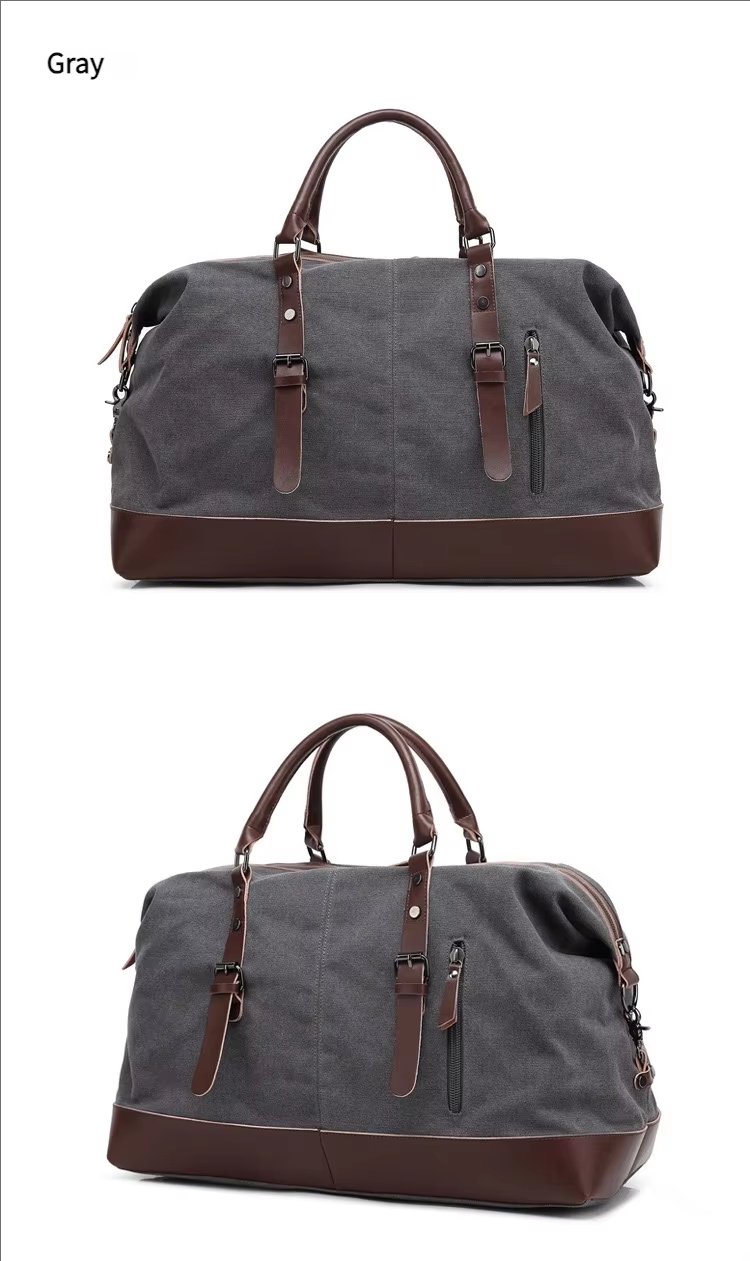Waterproof Canvas Weekend Travel Carry-On Duffel Bag product detail