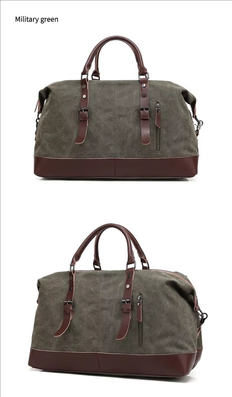 Waterproof Canvas Weekend Travel Carry-On Duffel Bag product detail