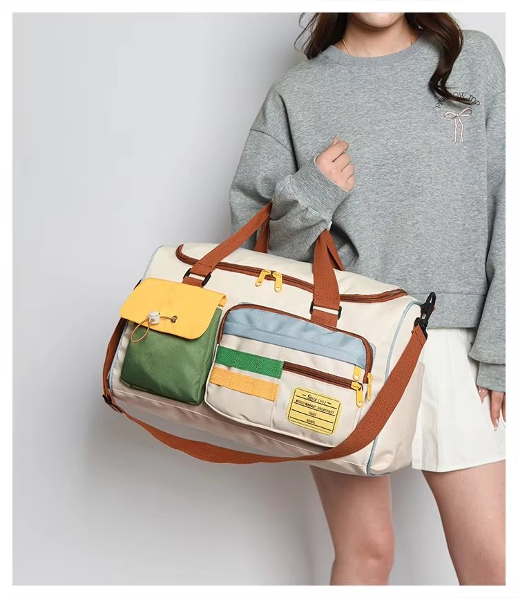 Waterproof Oxford Weekend Travel Yoga Duffel Bag product detail