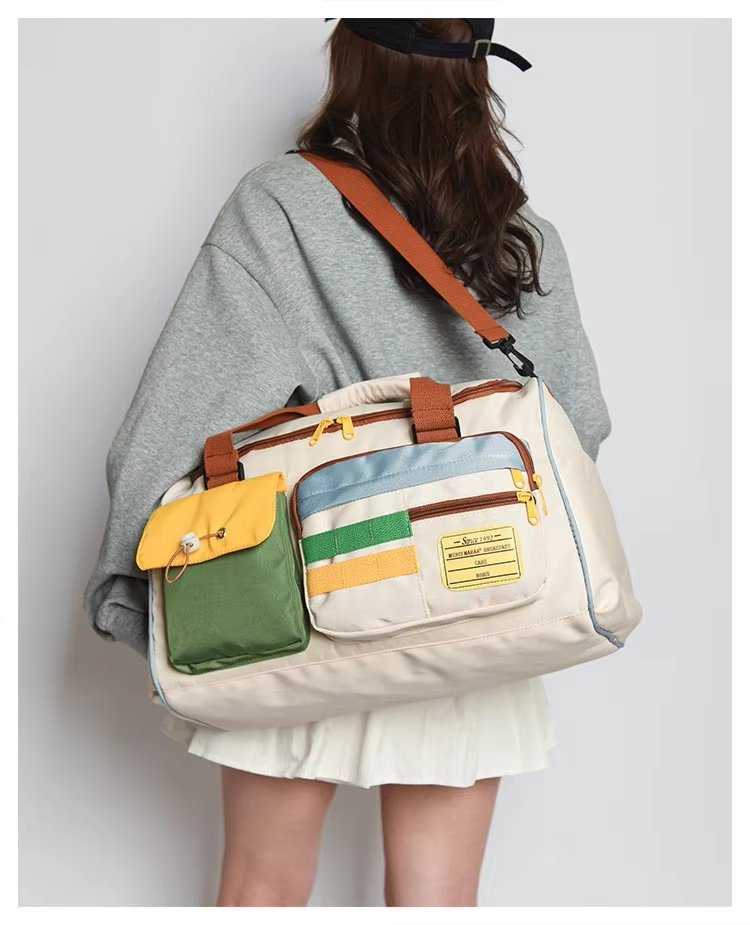 Waterproof Oxford Weekend Travel Yoga Duffel Bag product detail