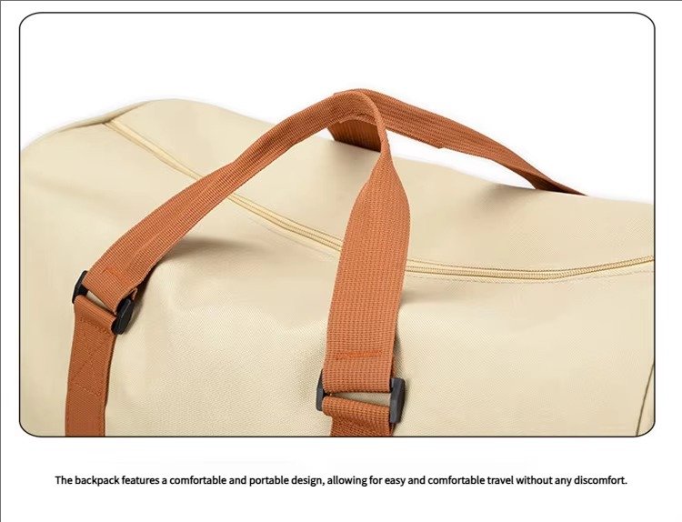 Waterproof Canvas Yoga Training Fitness Gym Bag with Shoes Compartment Lightweight Weekender Travel Duffel Bags detail image
