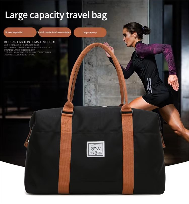 Waterproof Travel Duffel Bag Outdoor Sports Tote Gym Shoulder Yoga Handbags Portable Luggage Storage - product detail