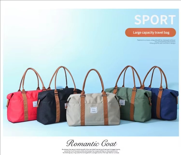 Waterproof Travel Duffel Bag Outdoor Sports Tote Gym Shoulder Yoga Handbags Portable Luggage Storage - product detail