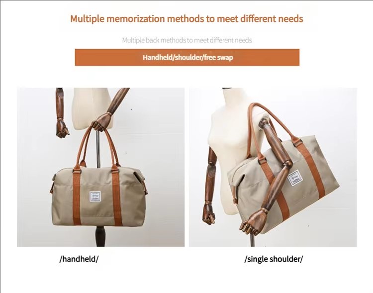 Waterproof Travel Duffel Bag Outdoor Sports Tote Gym Shoulder Yoga Handbags Portable Luggage Storage - product detail