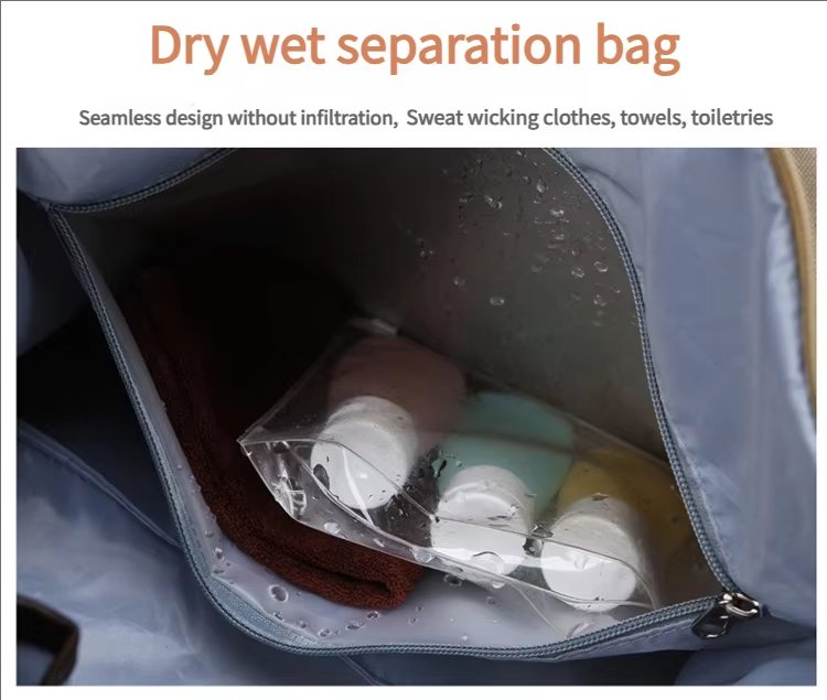 Waterproof Travel Duffel Bag Outdoor Sports Tote Gym Shoulder Yoga Handbags Portable Luggage Storage - product detail