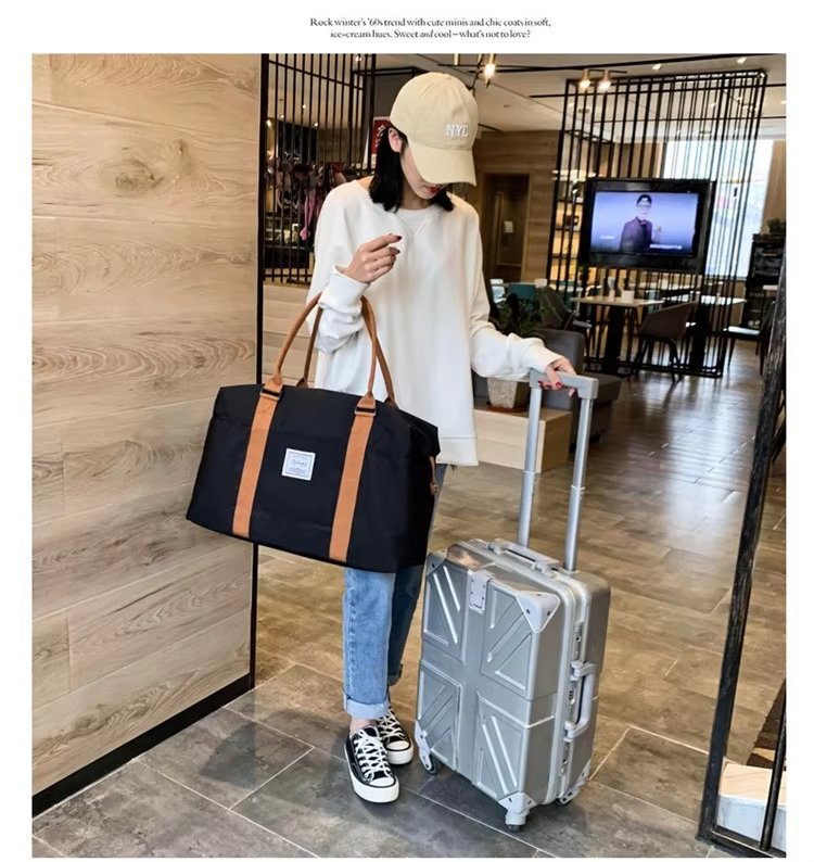 Waterproof Travel Duffel Bag Outdoor Sports Tote Gym Shoulder Yoga Handbags Portable Luggage Storage - product detail