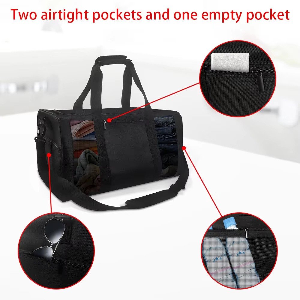 Large Capacity Tote Travel Gym Duffel Bag Lightweight Field Hockey Bag Mesh Breathable Boxing Sports Fitness Bag detail image