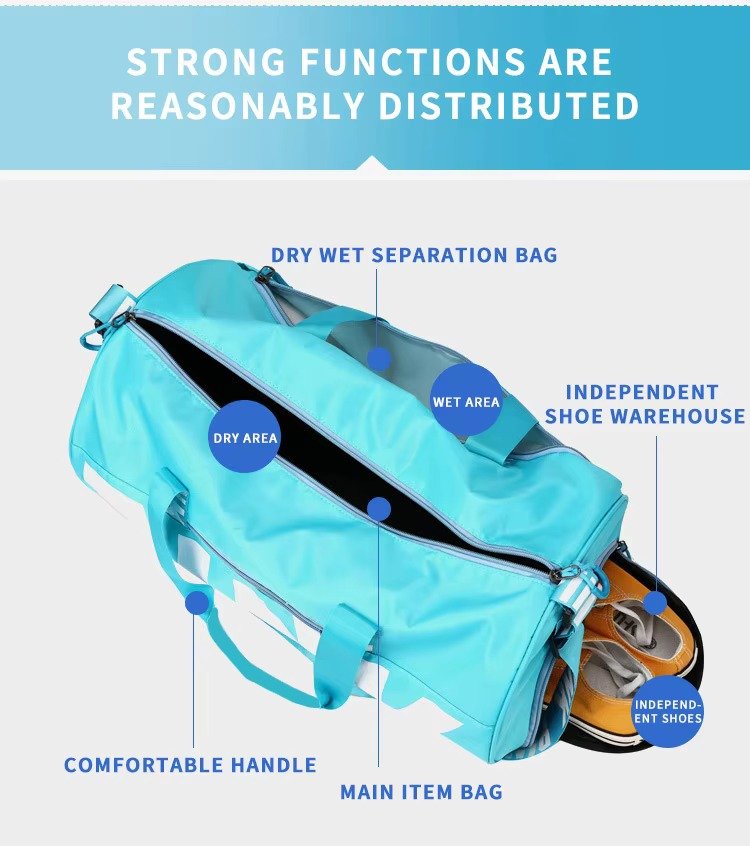 Large Capacity Luggage Travelling Duffle Bag Tote Bag with Logo Waterproof Hand-Held Shoulder Sport Gym Travel Duffel Bag detail image