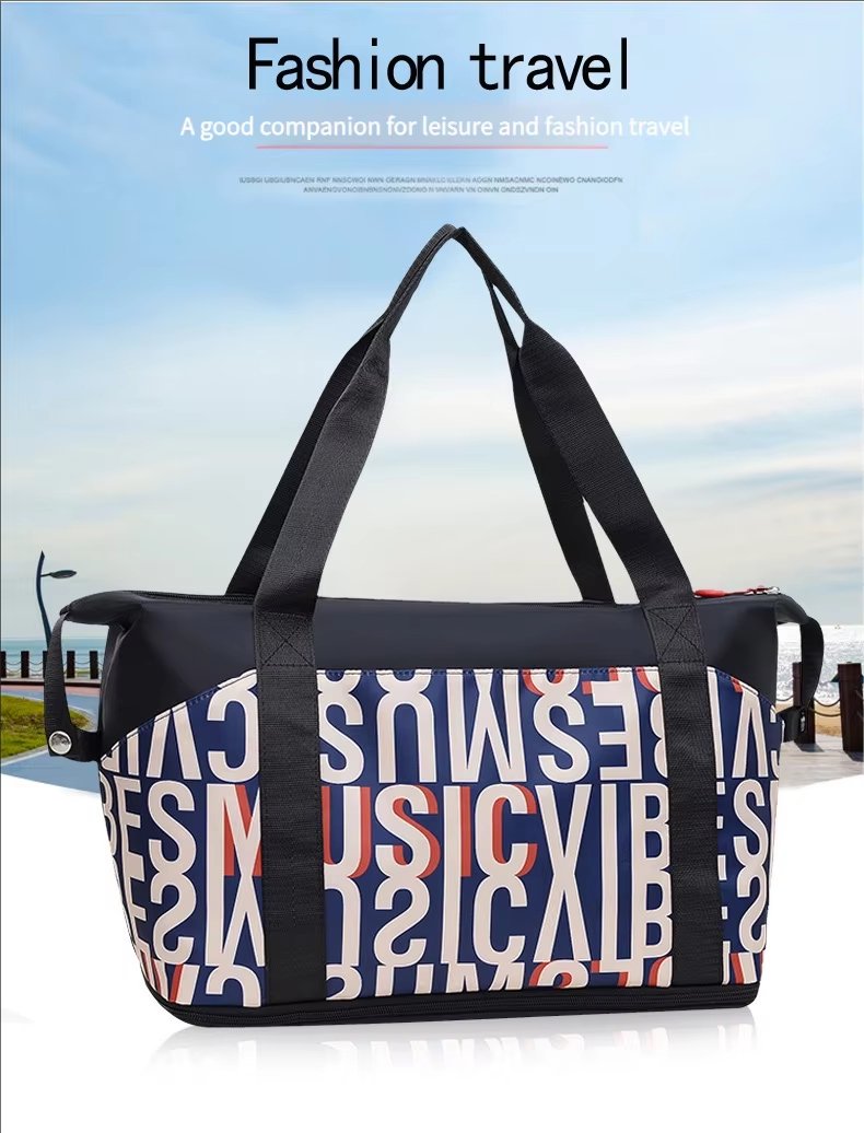 Waterproof Large Capacity Foldable Dry Wet Separation Lightweight Multi-function Travel Tote Bag - product detail