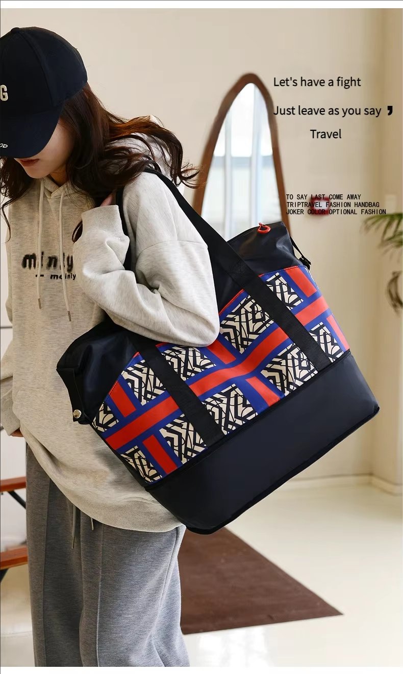 Waterproof Large Capacity Foldable Dry Wet Separation Lightweight Multi-function Travel Tote Bag - product detail
