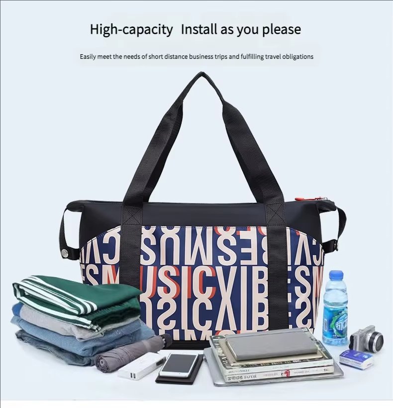Waterproof Large Capacity Foldable Dry Wet Separation Lightweight Multi-function Travel Tote Bag - product detail
