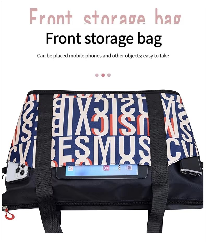 Waterproof Large Capacity Foldable Dry Wet Separation Lightweight Multi-function Travel Tote Bag - product detail
