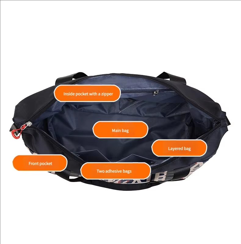 Waterproof Large Capacity Foldable Dry Wet Separation Lightweight Multi-function Travel Tote Bag - product detail