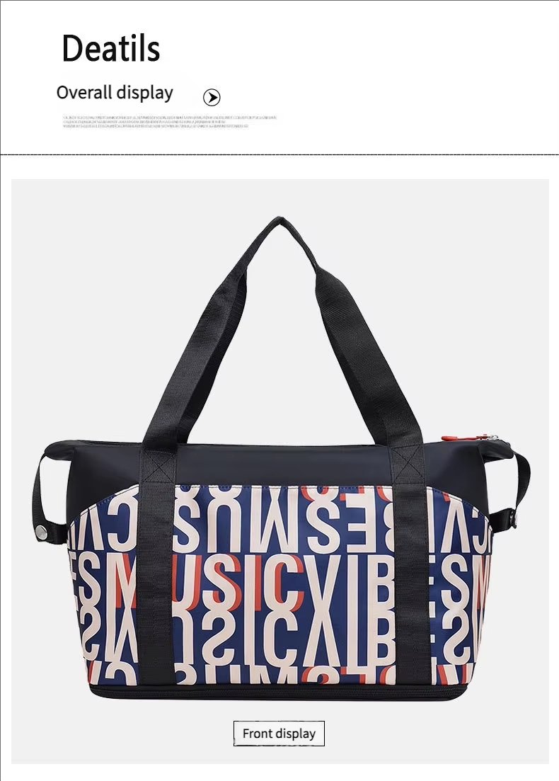 Waterproof Large Capacity Foldable Dry Wet Separation Lightweight Multi-function Travel Tote Bag - product detail