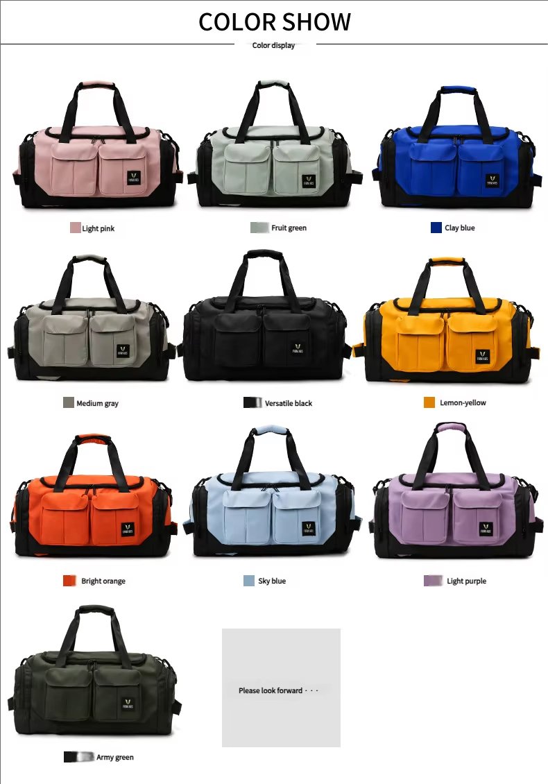 Large Capacity Heavy Duty Dry Wet Separation Waterproof Gym Fitness Bag Weekender Travel Duffel Backpack - product detail
