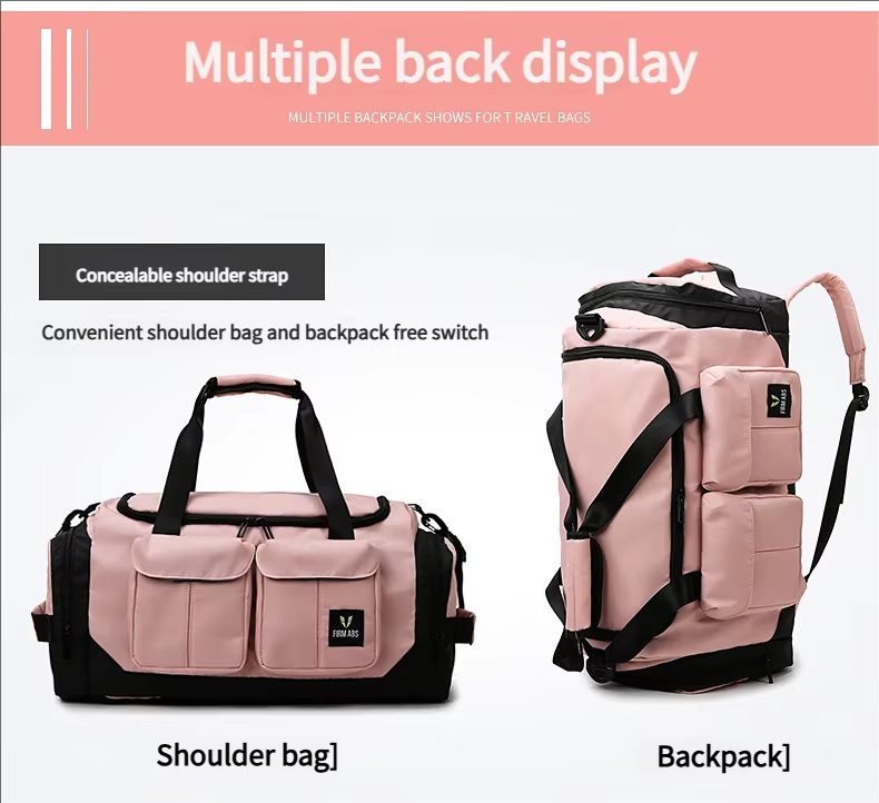 Large Capacity Heavy Duty Dry Wet Separation Waterproof Gym Fitness Bag Weekender Travel Duffel Backpack - product detail