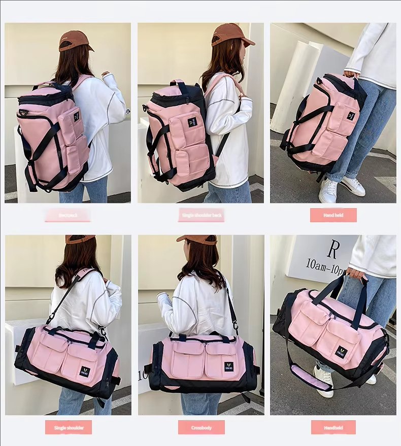 Large Capacity Heavy Duty Dry Wet Separation Waterproof Gym Fitness Bag Weekender Travel Duffel Backpack - product detail