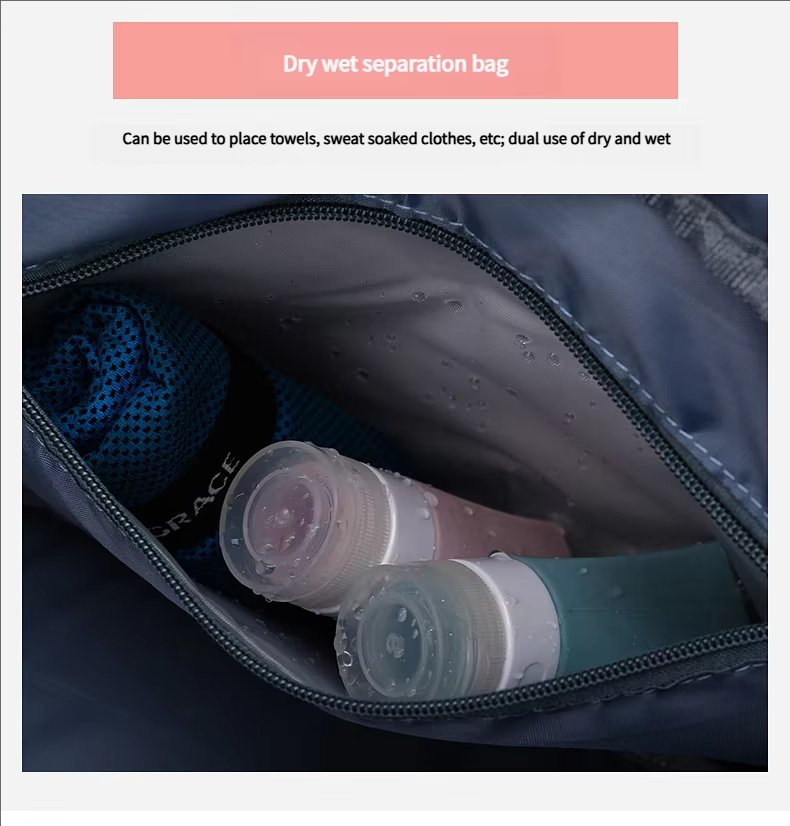 Large Capacity Heavy Duty Dry Wet Separation Waterproof Gym Fitness Bag Weekender Travel Duffel Backpack - product detail