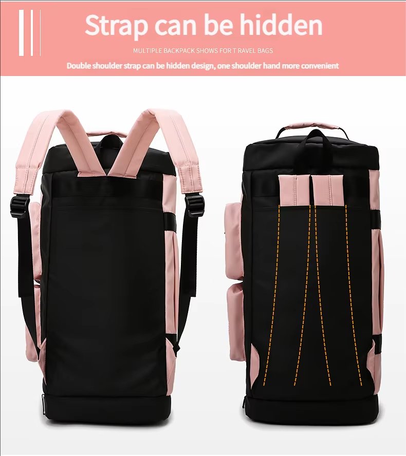 Large Capacity Heavy Duty Dry Wet Separation Waterproof Gym Fitness Bag Weekender Travel Duffel Backpack - product detail