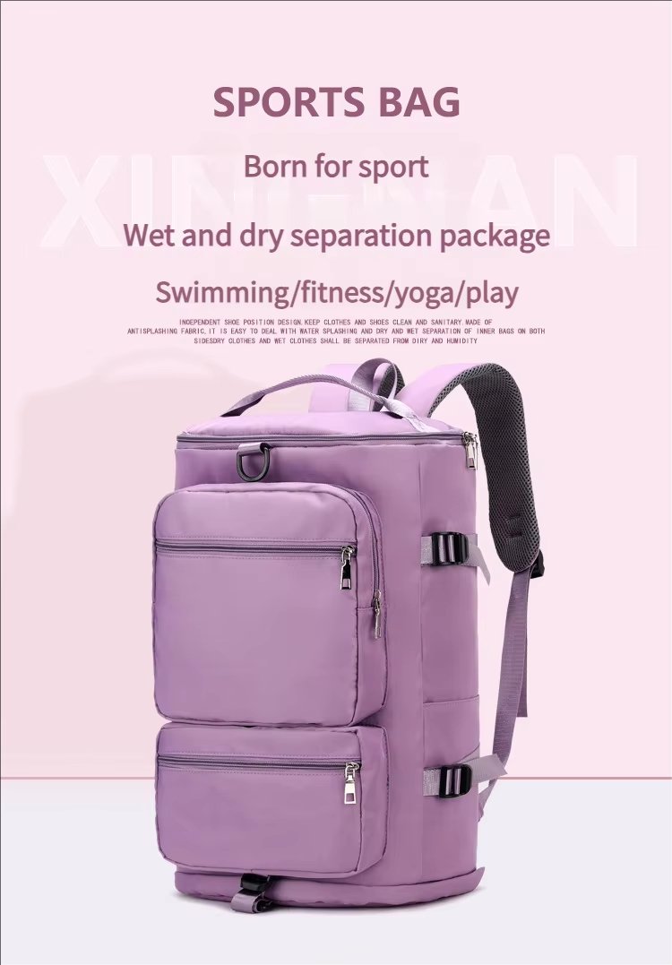 Waterproof Large Capacity Multi-function Gym Sports Travel Hiking Duffel Backpack - product detail