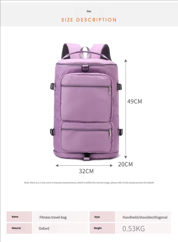 Waterproof Large Capacity Multi-function Gym Sports Travel Hiking Duffel Backpack - product detail